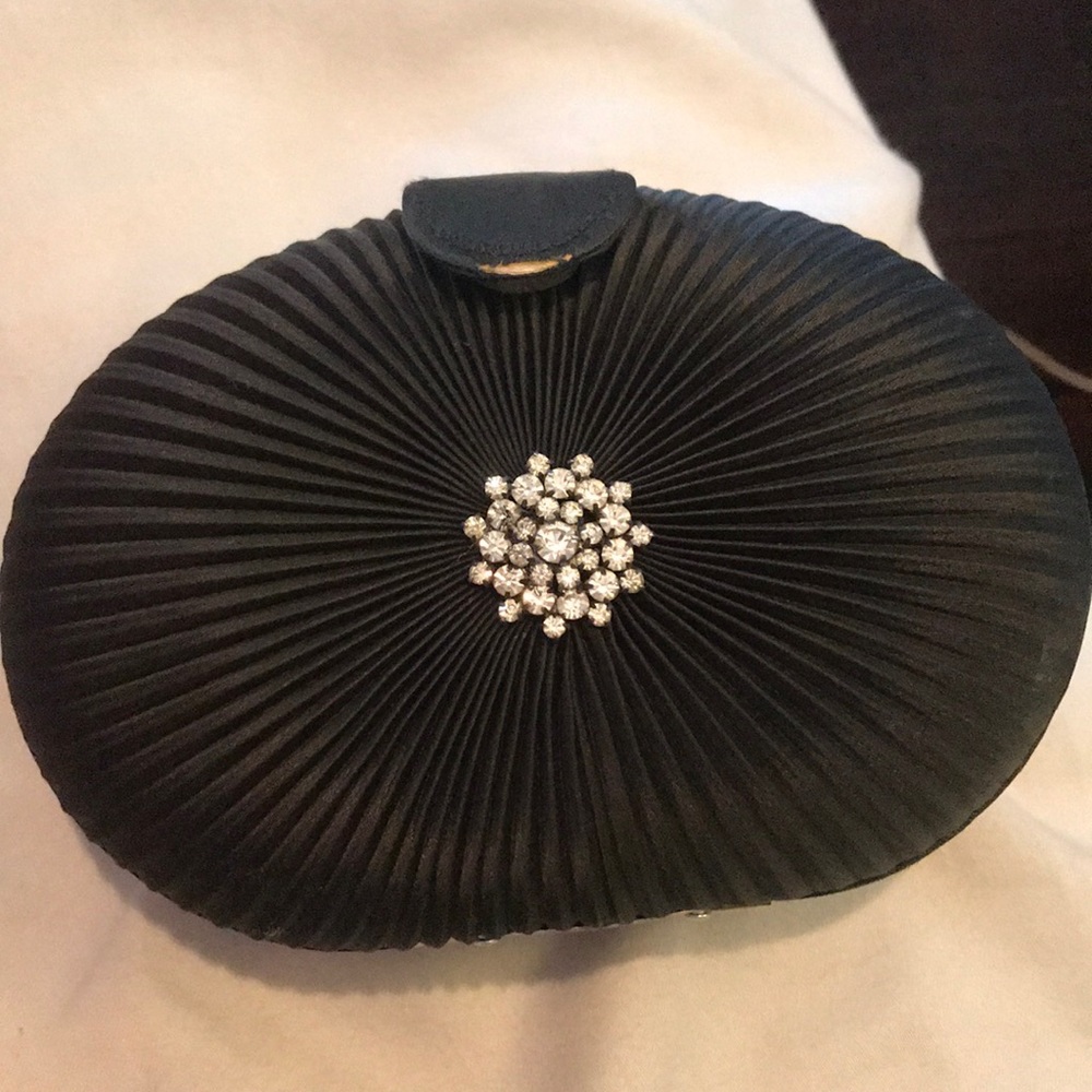 Black evening clutch